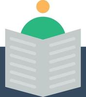 Book Reader Vector Icon Design