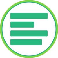 Align Right Vector Icon Design