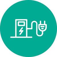 Charging Station Vector Icon Design