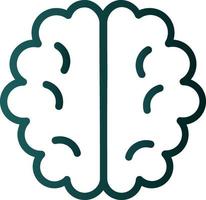 diseño de icono de vector de cerebro