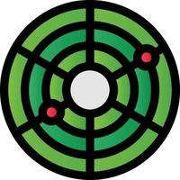 diseño de icono de vector de gráfico circular de radar