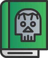 diseño de icono de vector muerto de libro