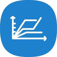 Multiple Line Graph Vector Icon Design