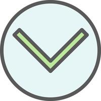 Chevron Circle Down Vector Icon Design