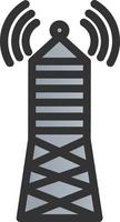 Broadcast Tower Vector Icon Design