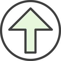 flecha alt círculo arriba vector icono diseño