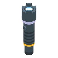 Self defense flasher icon isometric vector. Defend weapon vector