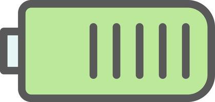 Battery Three Quarters Vector Icon Design