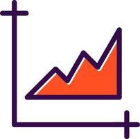 Chart Area Vector Icon Design