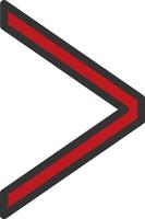 Angle Right Vector Icon Design