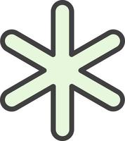 Asterisk Vector Icon Design