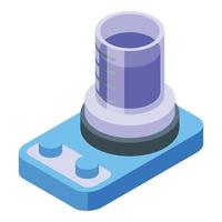 Stand research icon isometric vector. Test experiment vector