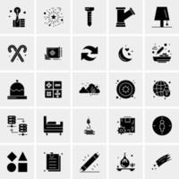 25 iconos de negocios universales vector ilustración de icono creativo para usar en proyectos relacionados con la web y dispositivos móviles