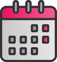 diseño de icono de vector alt de calendario