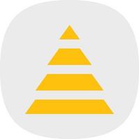 Pyramid Chart Vector Icon Design