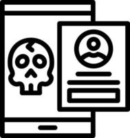 diseño de icono de vector de cuenta hackeada