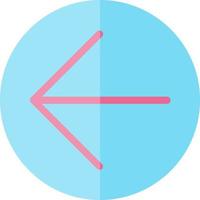flecha círculo izquierda vector icono diseño