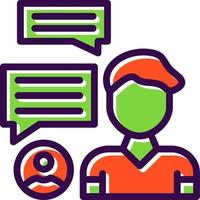 Discussion Vector Icon Design