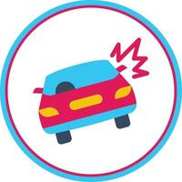 diseño de icono de vector de accidente de coche