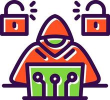 Cyber Attack Vector Icon Design