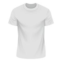 maqueta de camiseta blanca, estilo realista vector