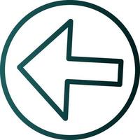 Arrow Alt Circle Left Vector Icon Design