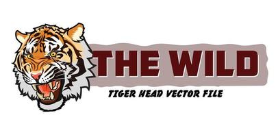 Tiger head vector file