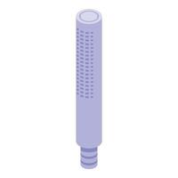 Bath shower head icon isometric vector. Water spray vector