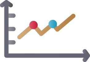 Trend Chart Vector Icon Design