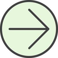 Arrow Circle Right Vector Icon Design