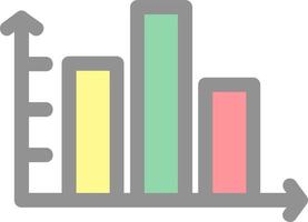 Column Chart Vector Icon Design