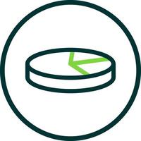 3D Pie Chart Vector Icon Design
