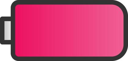 Battery Empty Vector Icon Design