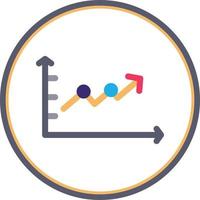 Upward Trend in Graph Vector Icon Design