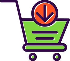 Cart Arrow Down Vector Icon Design