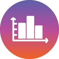 Column Chart Vector Icon Design