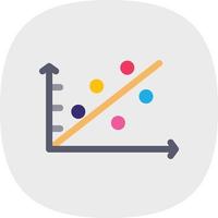 Scatter Plot Vector Icon Design