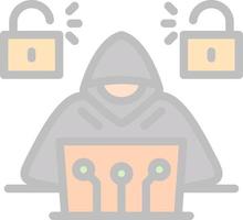 Cyber Attack Vector Icon Design