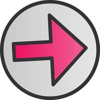 Arrow Alt Circle Right Vector Icon Design