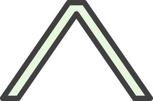 Angle Up Vector Icon Design