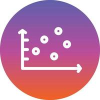 Scatter Graph Vector Icon Design