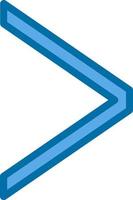 Angle Right Vector Icon Design