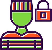 Prisoner Vector Icon Design