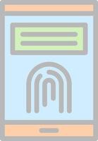 Finger Print Vector Icon Design