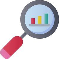 Search Statistics Vector Icon Design