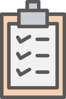 Clipboard Check Vector Icon Design