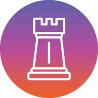 Chess Rook Vector Icon Design