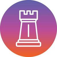 Chess Rook Vector Icon Design