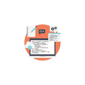 conceptos de programación de moda vector