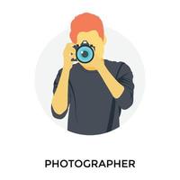 Trendy Photographer Concepts vector